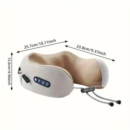 Personal Ergonomic Neck Massager With Durable Memory Foam, Built in with Heat, Deep Tissue Kneading For Relax Airplane Car Travel Office Home Gift